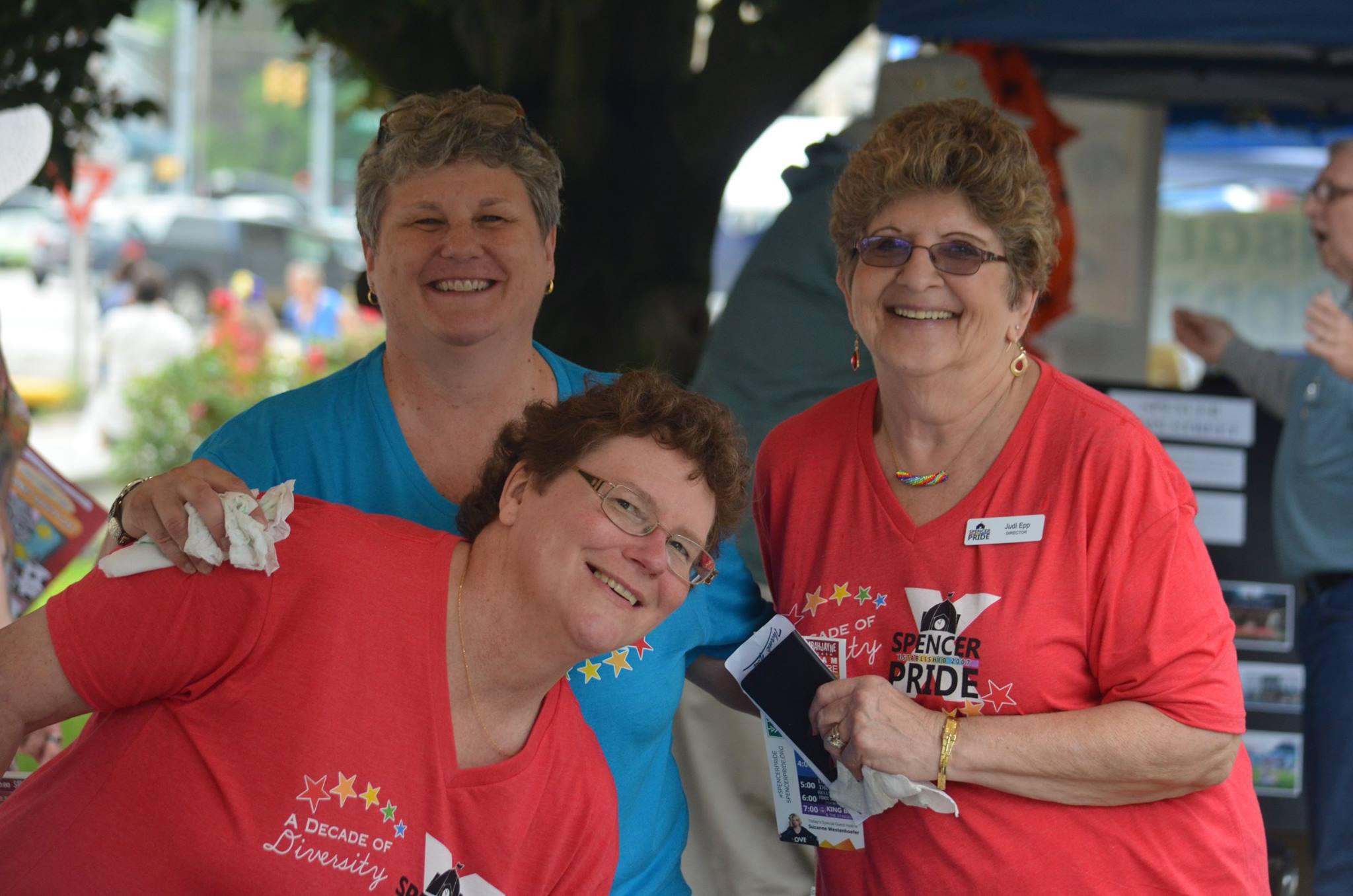 Volunteers at Welcome Booth