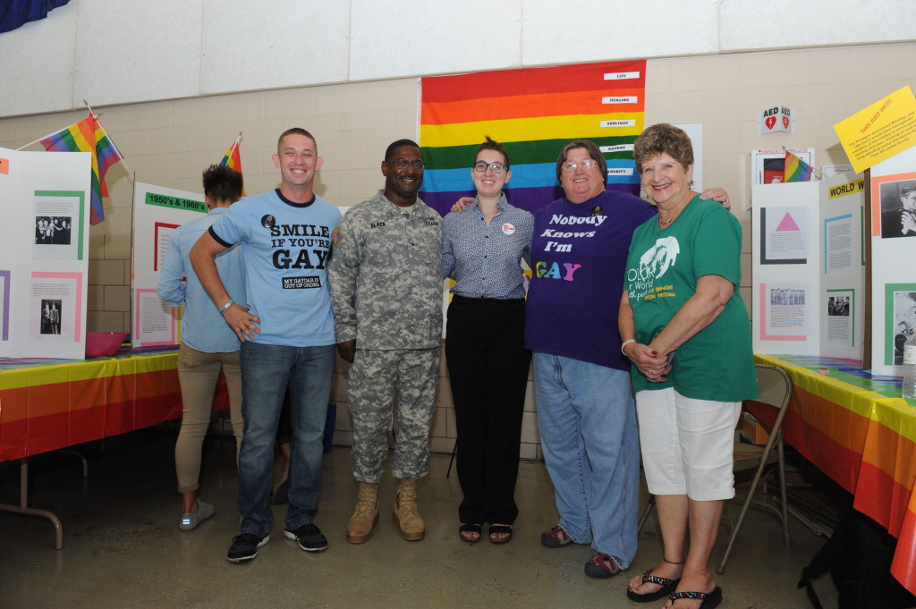 Judi (on the far right) poses with several other participants from the 2015 National Guard Diversity Day