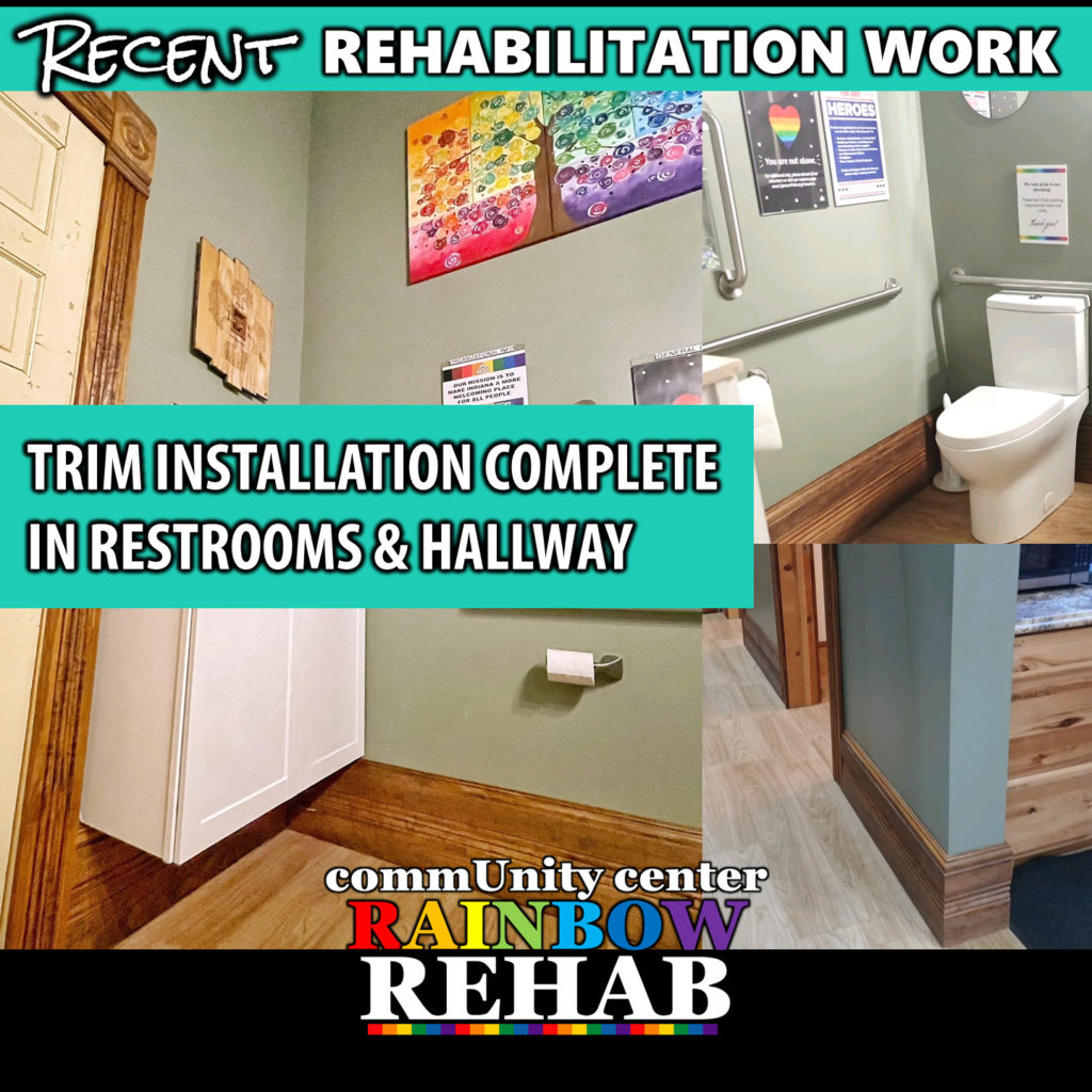 Trim Update - Restrooms and Hall