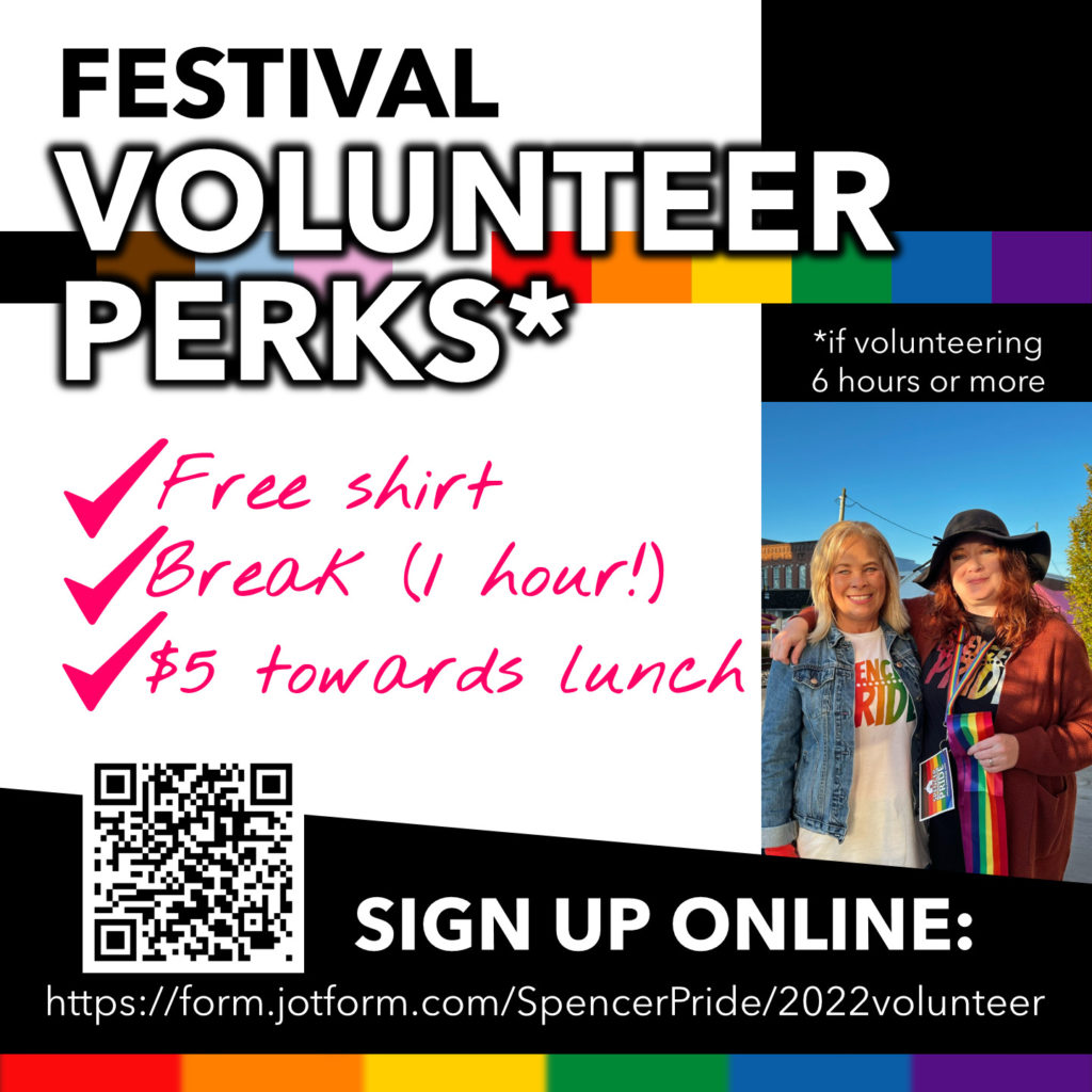 2022 Festival Volunteer Perks